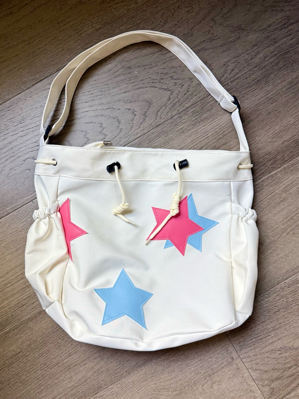 NWOT White Nylon Star ⭐️ 
Crossbody Messenger Bag